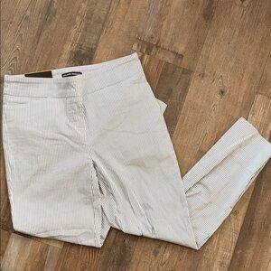 Hilary Radley Blue and White Striped Pants